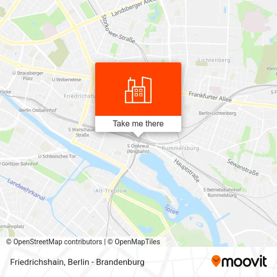 Карта Friedrichshain