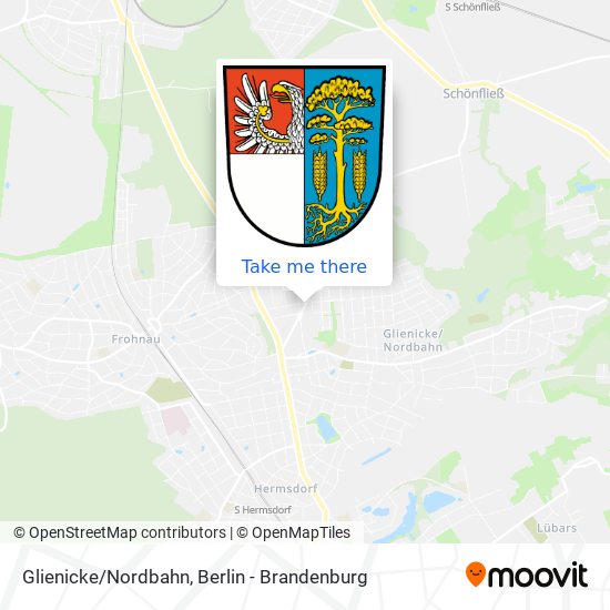 Карта Glienicke/Nordbahn