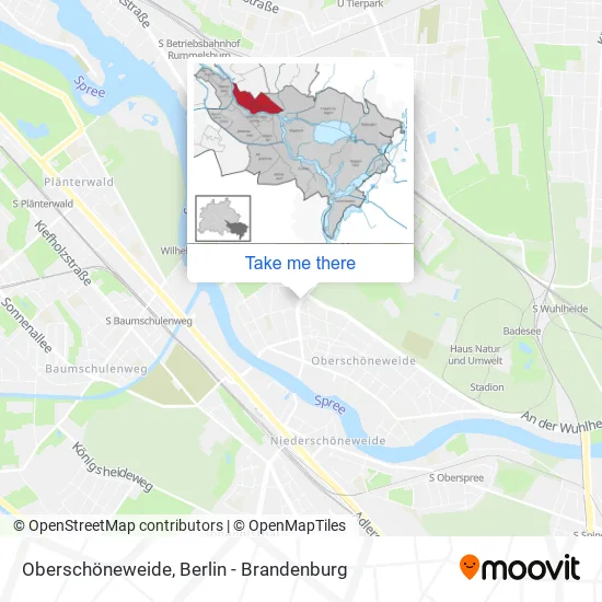 Карта Oberschöneweide
