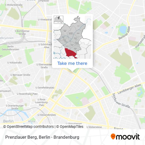 Prenzlauer Berg map