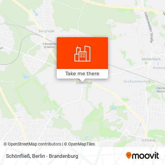 Schönfließ map