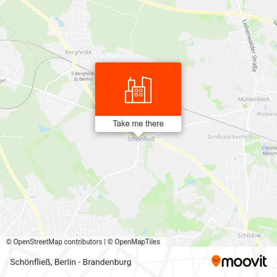Schönfließ map