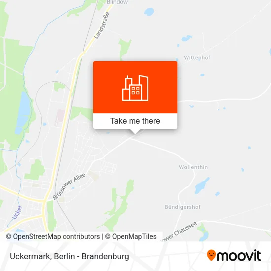 Карта Uckermark