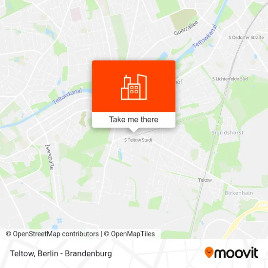 Карта Teltow