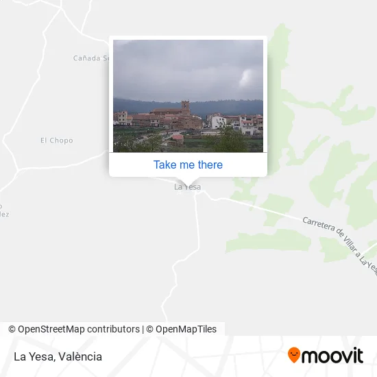 La Yesa map