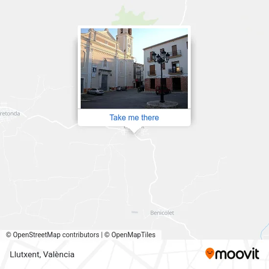Llutxent map