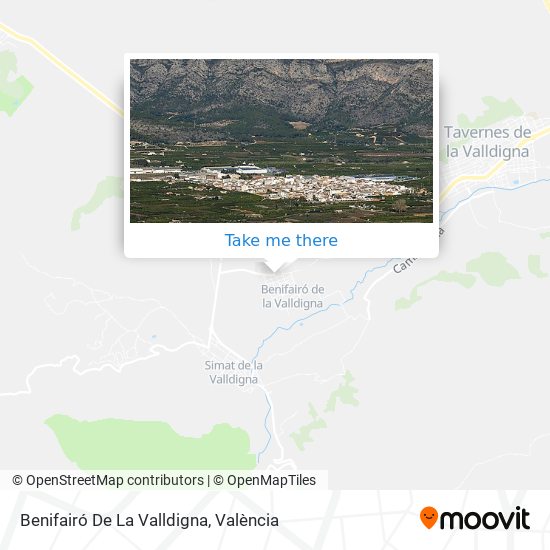 Benifairó De La Valldigna map