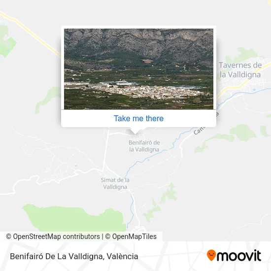 Benifairó De La Valldigna map