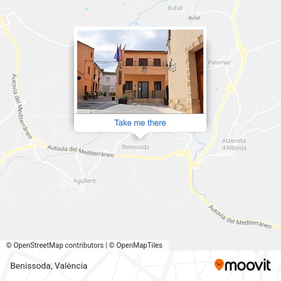 Benissoda map