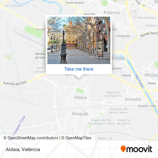 Aldaia map