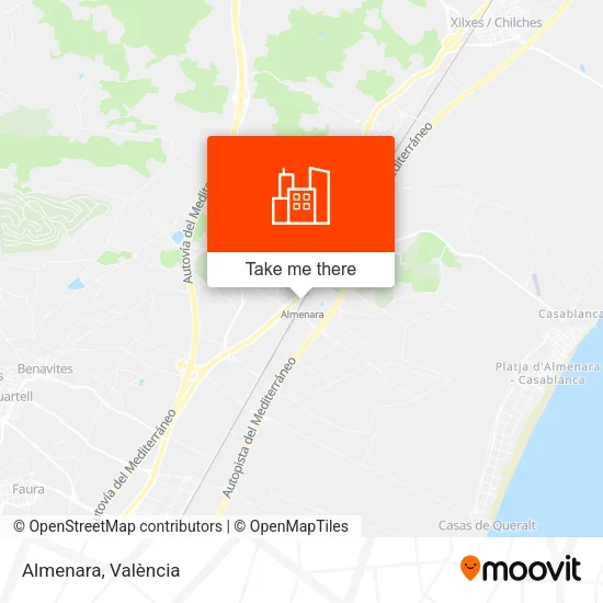 Almenara map