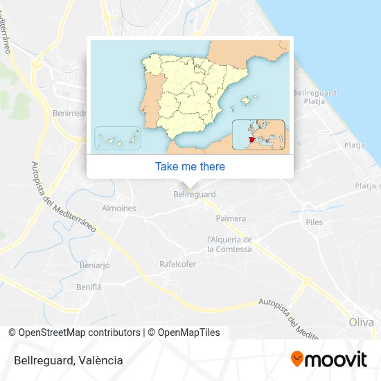 Bellreguard map