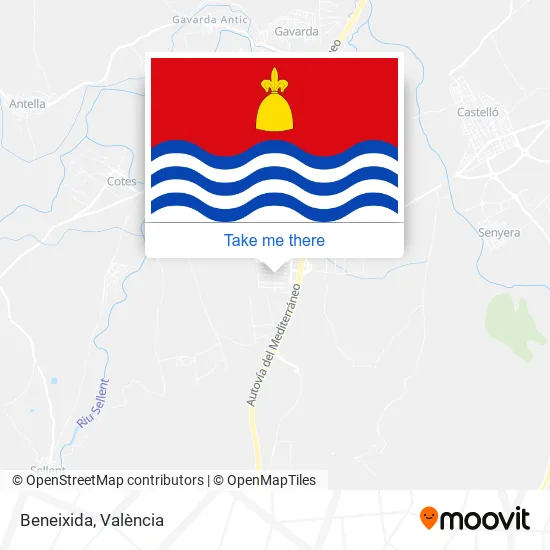 Beneixida map