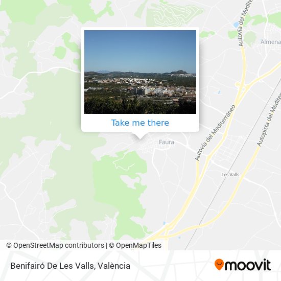 Benifairó De Les Valls map