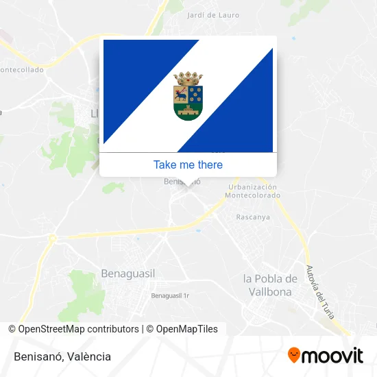 Benisanó map