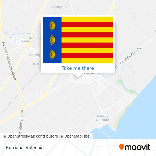 mapa Burriana