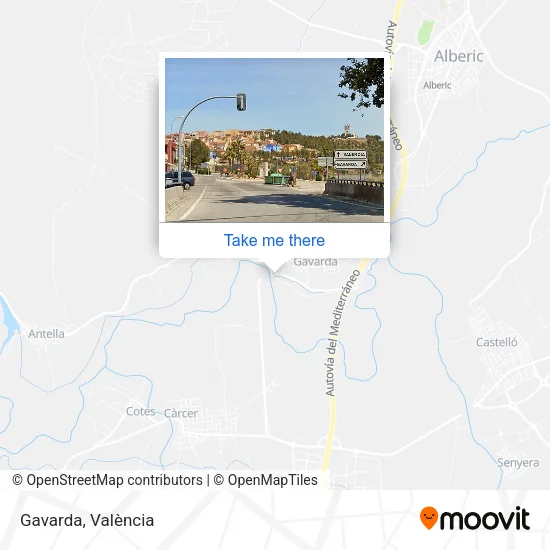 Gavarda map