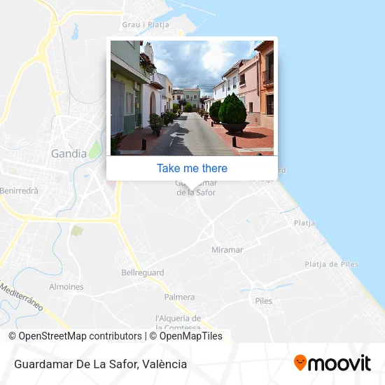 Guardamar De La Safor map