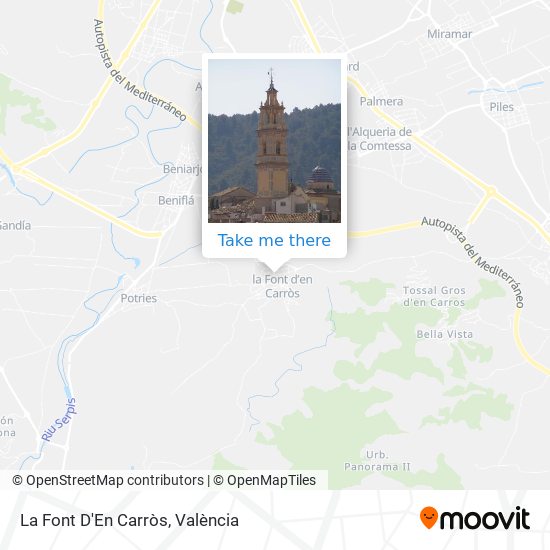 La Font D'En Carròs map