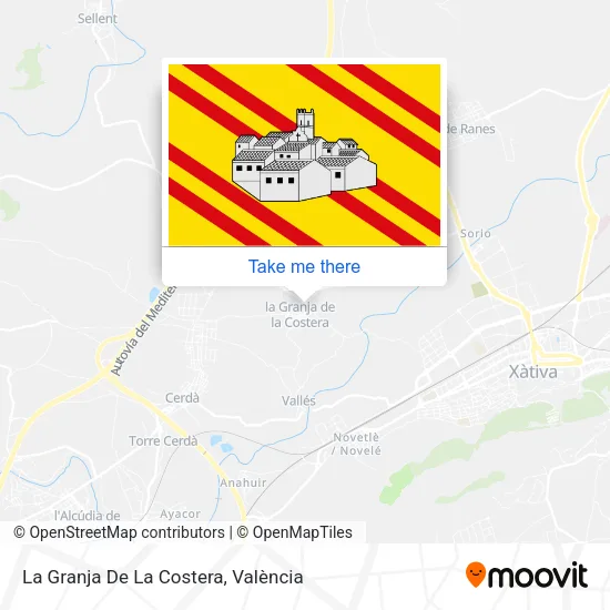 La Granja De La Costera map