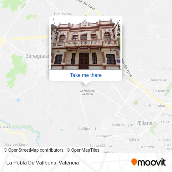 La Pobla De Vallbona map
