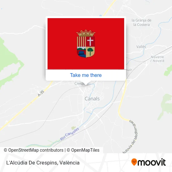 L'Alcúdia De Crespins map