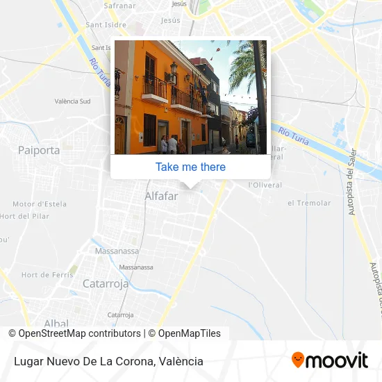 Lugar Nuevo De La Corona map