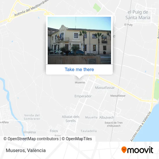 Museros map