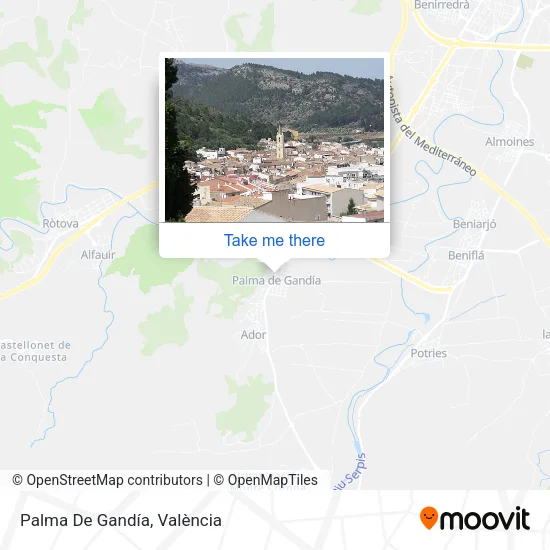 Palma De Gandía map