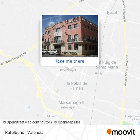 Rafelbuñol map