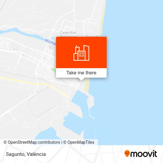 Sagunto map