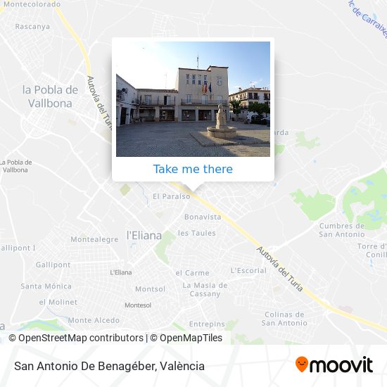 San Antonio De Benagéber map