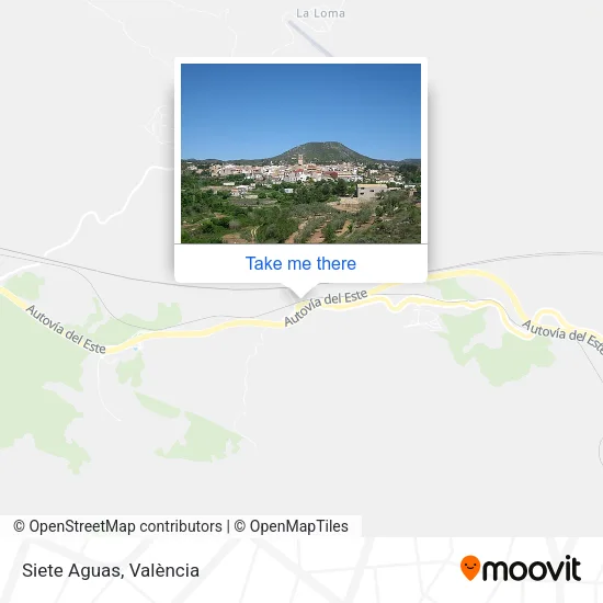 Siete Aguas map