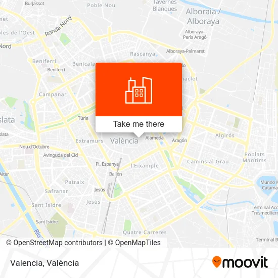 Valencia map