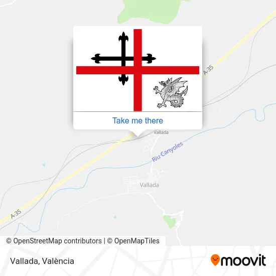 Vallada map