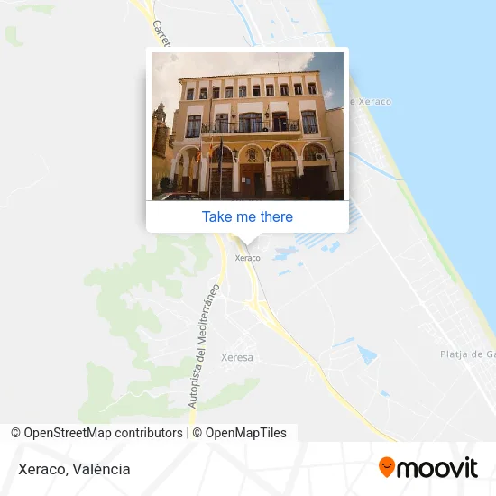 Xeraco map