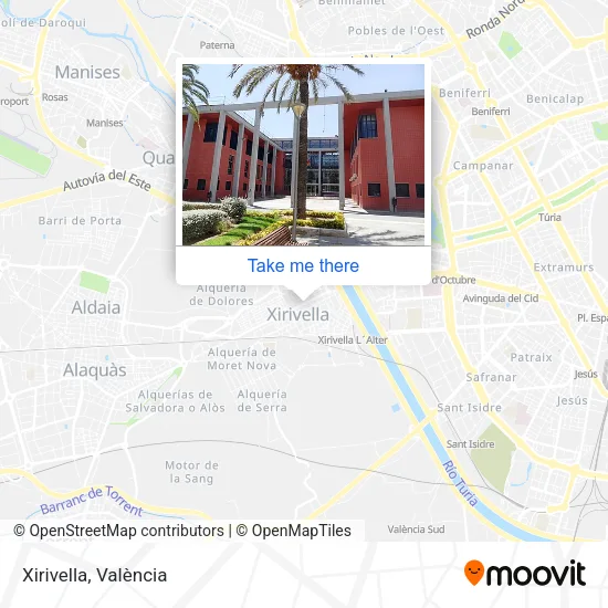 Xirivella map