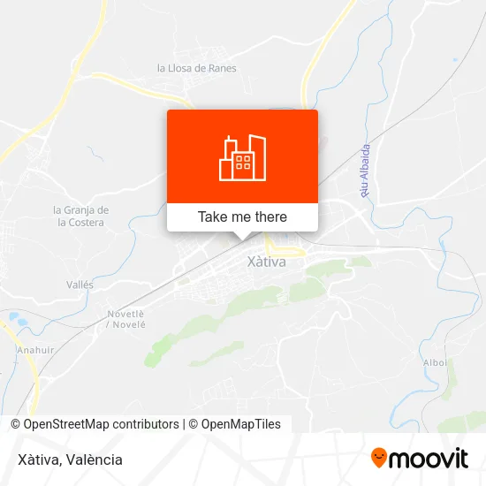 Xàtiva map