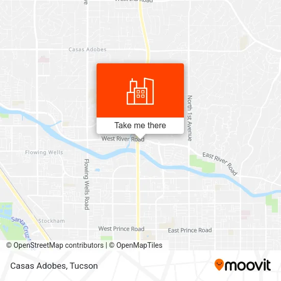Casas Adobes map