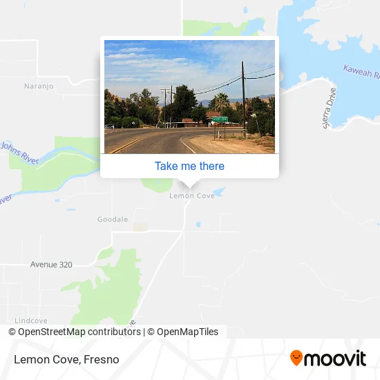 Lemon Cove map
