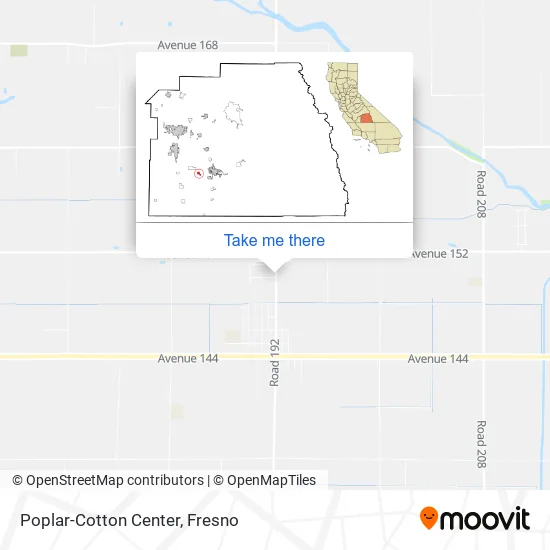 Poplar-Cotton Center map