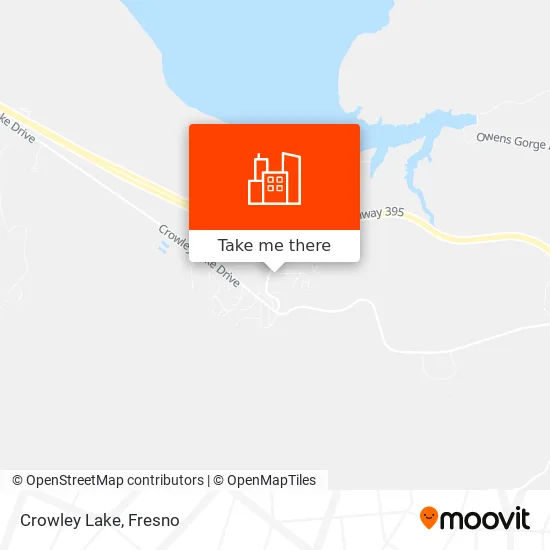 Crowley Lake map