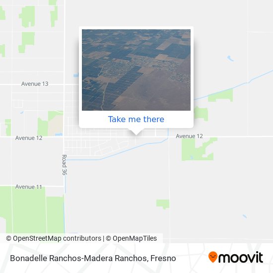 Bonadelle Ranchos-Madera Ranchos map
