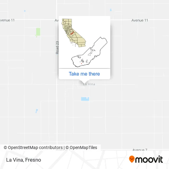 La Vina map