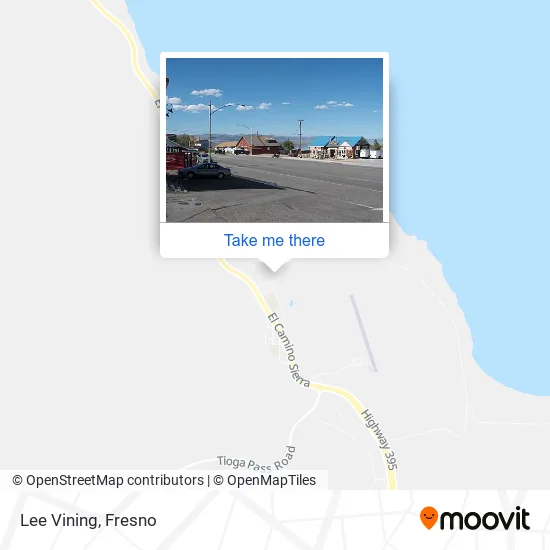 Lee Vining map