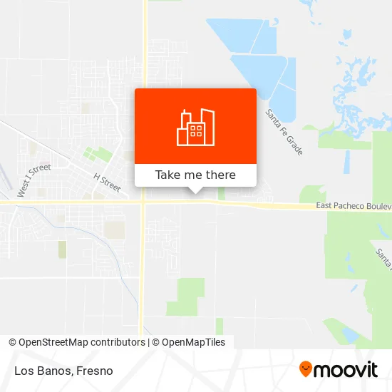 Los Banos map