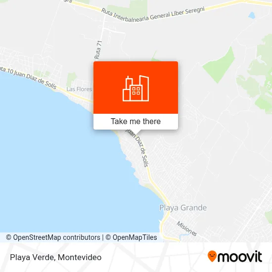 Playa Verde map