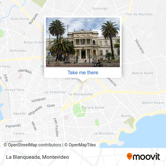 Mapa de La Blanqueada