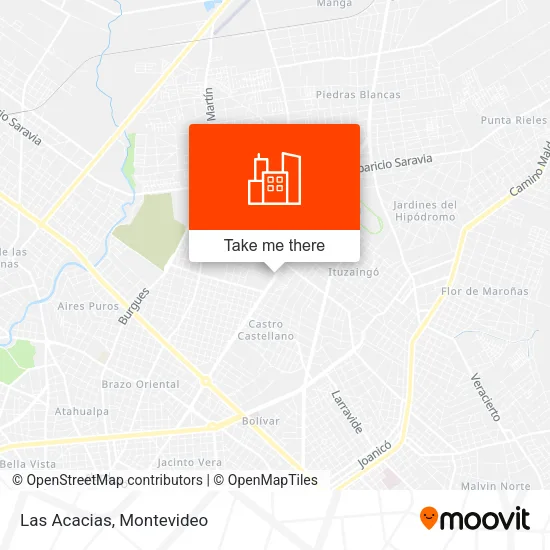 Las Acacias map