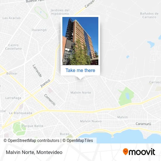 Malvin Norte map